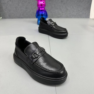 显瘦款 圆头软帮软底舒适百搭时尚 771商务休闲豆豆鞋 春秋新款