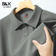 班尼路S&K系列华夫格polo衫 翻领t恤简约上衣A 新款 男短袖 2026夏季