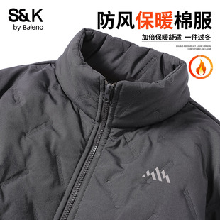 外套A 户外超声波压胶立领棉衣男士 班尼路S&K防风保暖棉服男款 冬季