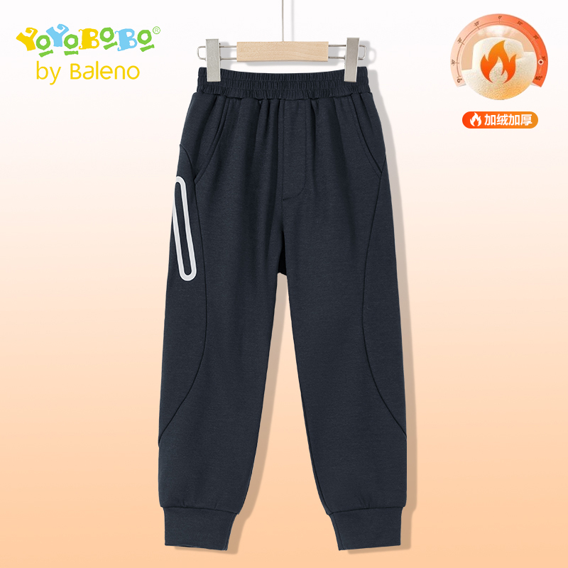 班尼路YBB系列儿童麻桑加绒卫裤