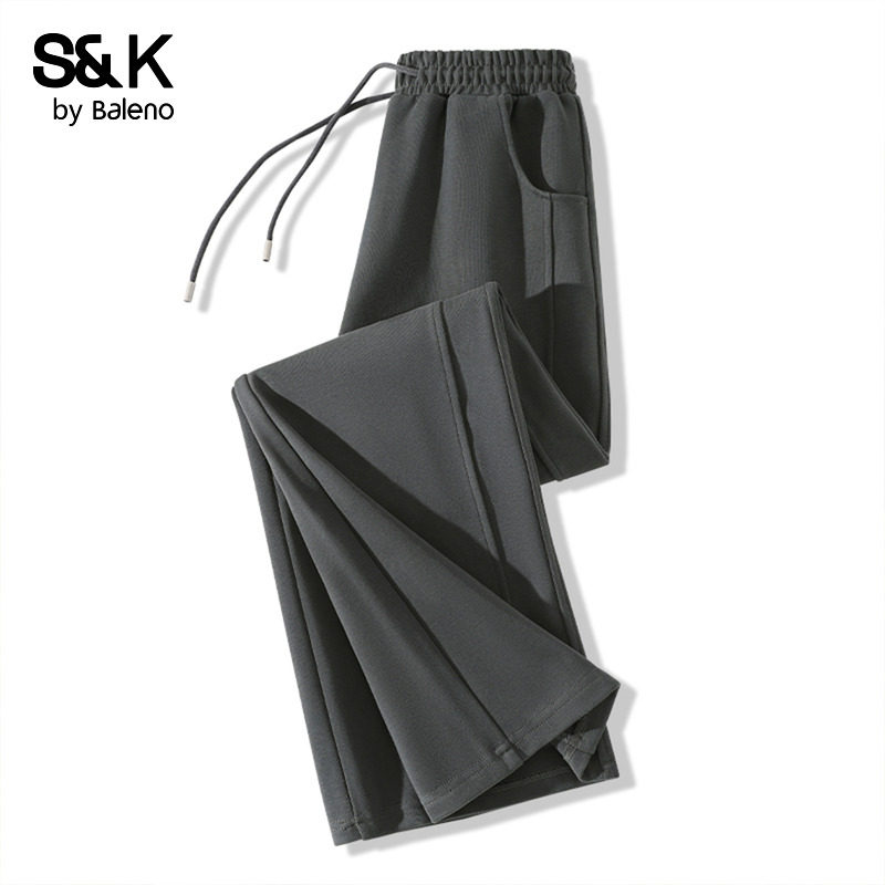 班尼路S&K系列拼接直筒裤女2026春季新款小个子高腰显瘦运动卫裤Q,女装/女士精品,休闲裤,淘宝优惠券,粉丝福利购,淘宝优惠卷