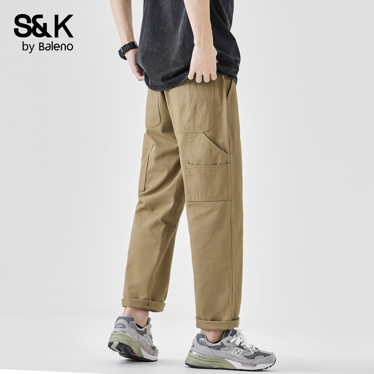 班尼路SK美式纯棉休闲工装裤男士