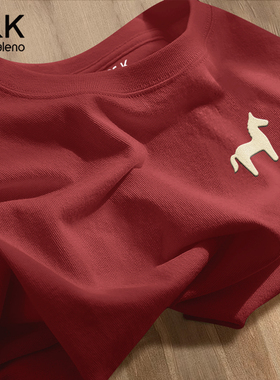 班尼路S&K系列圆领红色卫衣男冬季马年本命年男士2026新年衣服LF