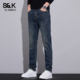 男士 秋季 2025新款 班尼路SK弹力直筒牛仔裤 潮流百搭舒适休闲长裤