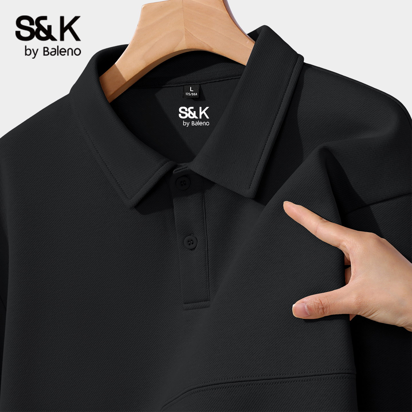 班尼路秋季新款男款珠地polo衫男