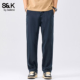 班尼路SK莱赛尔休闲直筒长裤 男YS 春夏亲肤宽松百搭裤 男士 2026新款
