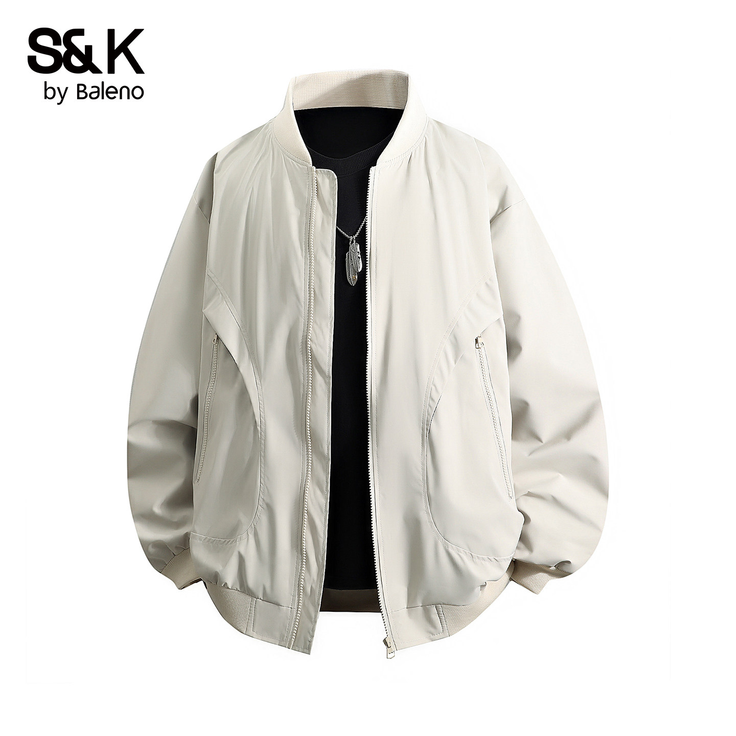 班尼路SK美式复古飞行夹克男2026新款夹棉宽松痞帅立领休闲外套YS,男装,夹克,淘宝优惠券,粉丝福利购,淘宝优惠卷