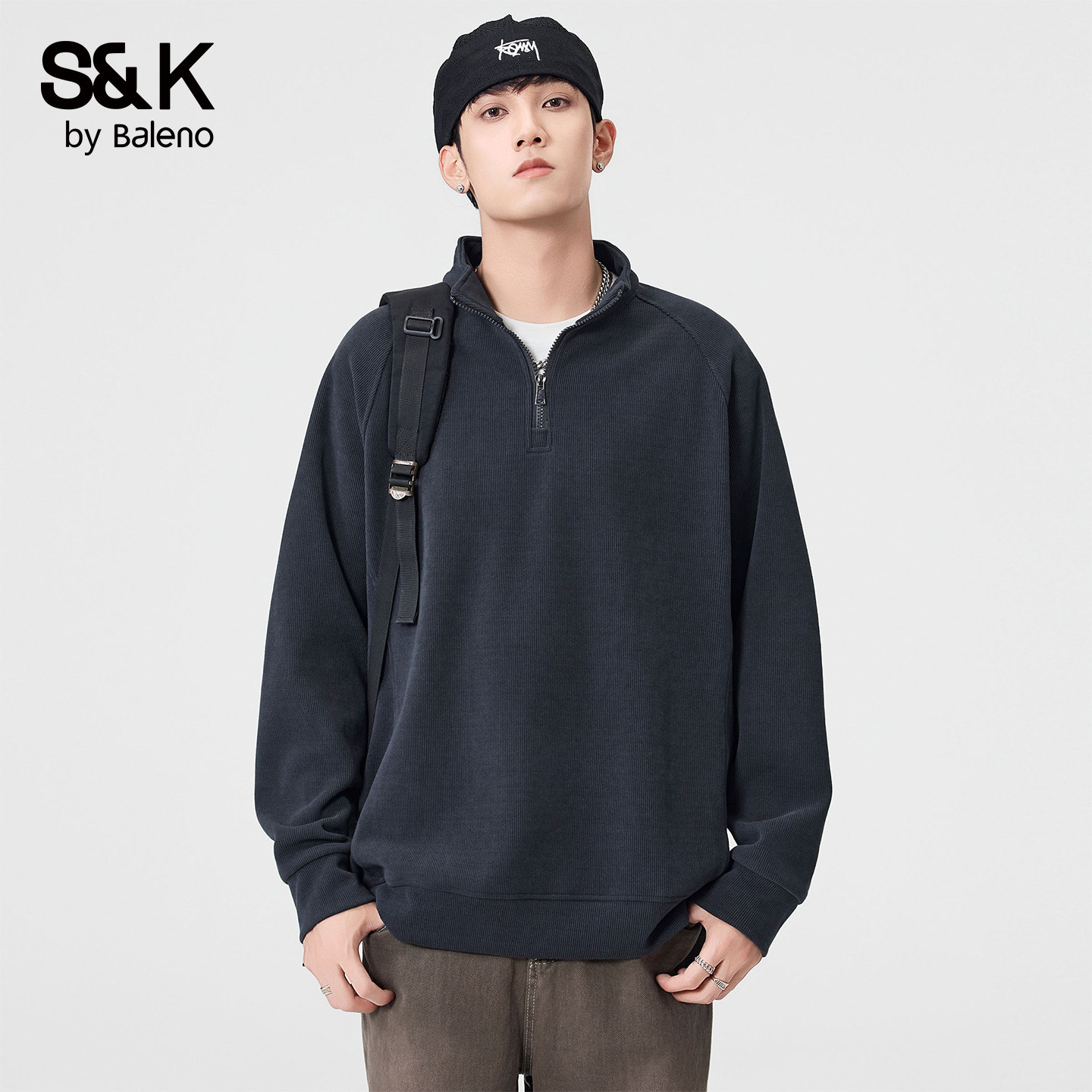 班尼路秋冬新款宽松潮流套头卫衣