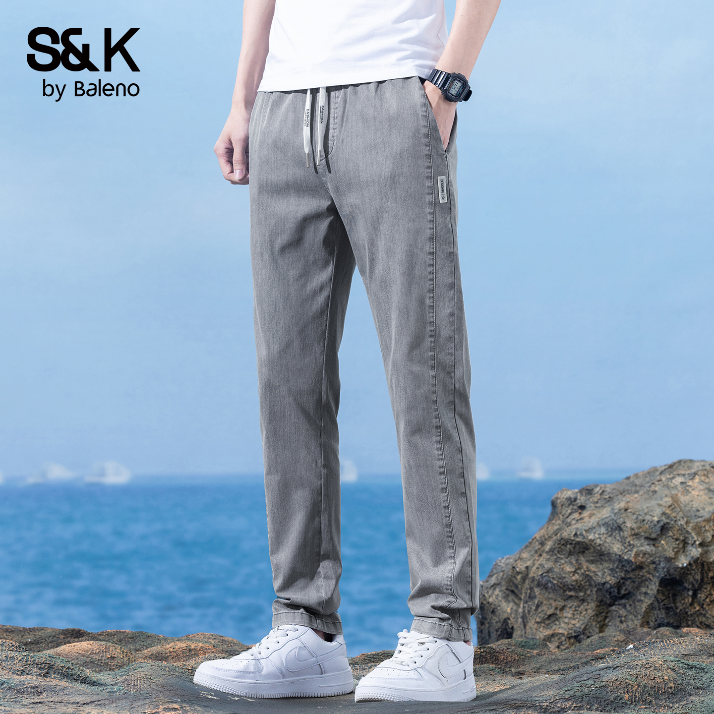 班尼路SK休闲裤男款夏季薄款透气