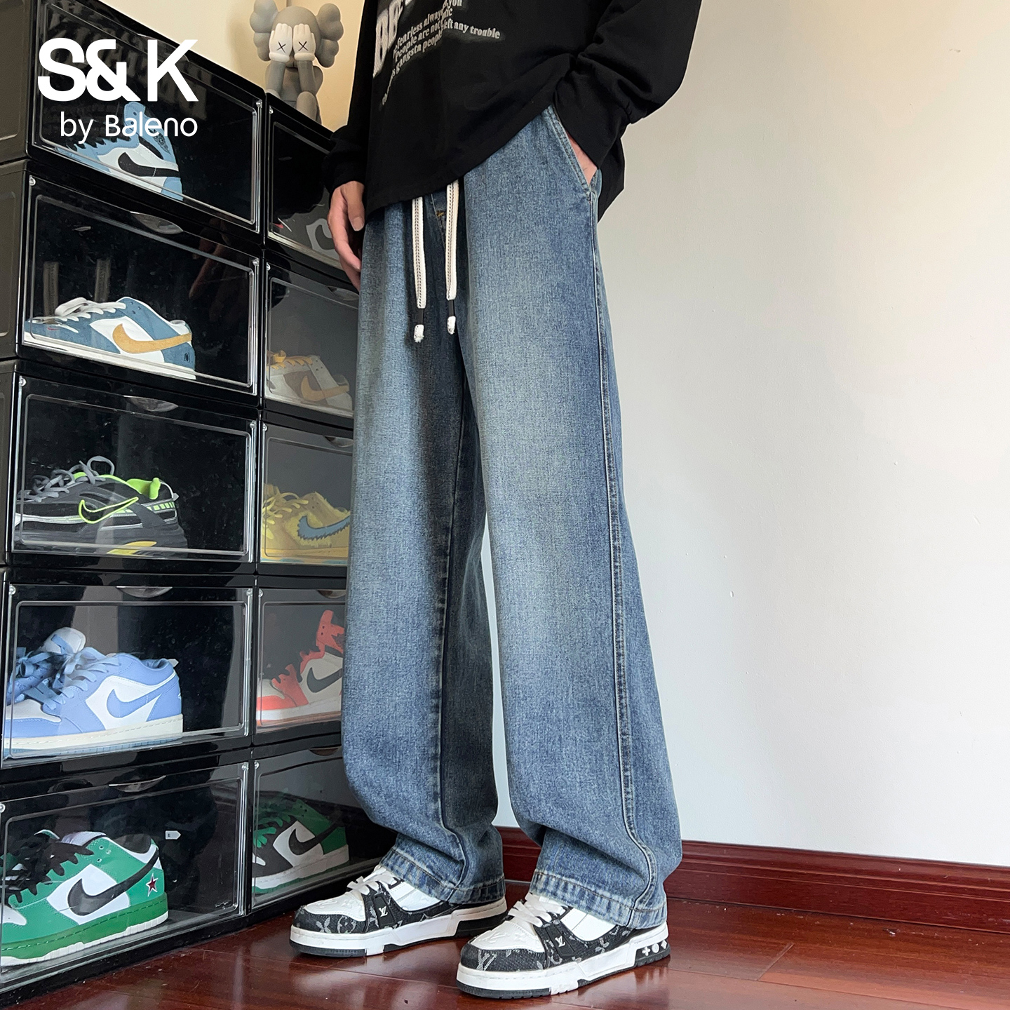 班尼路SK牛仔裤男士直筒秋季新款