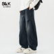 垂感休闲裤 班尼路SK美式 男YS 抽绳长裤 秋季 弯刀复古宽松阔腿裤 男款