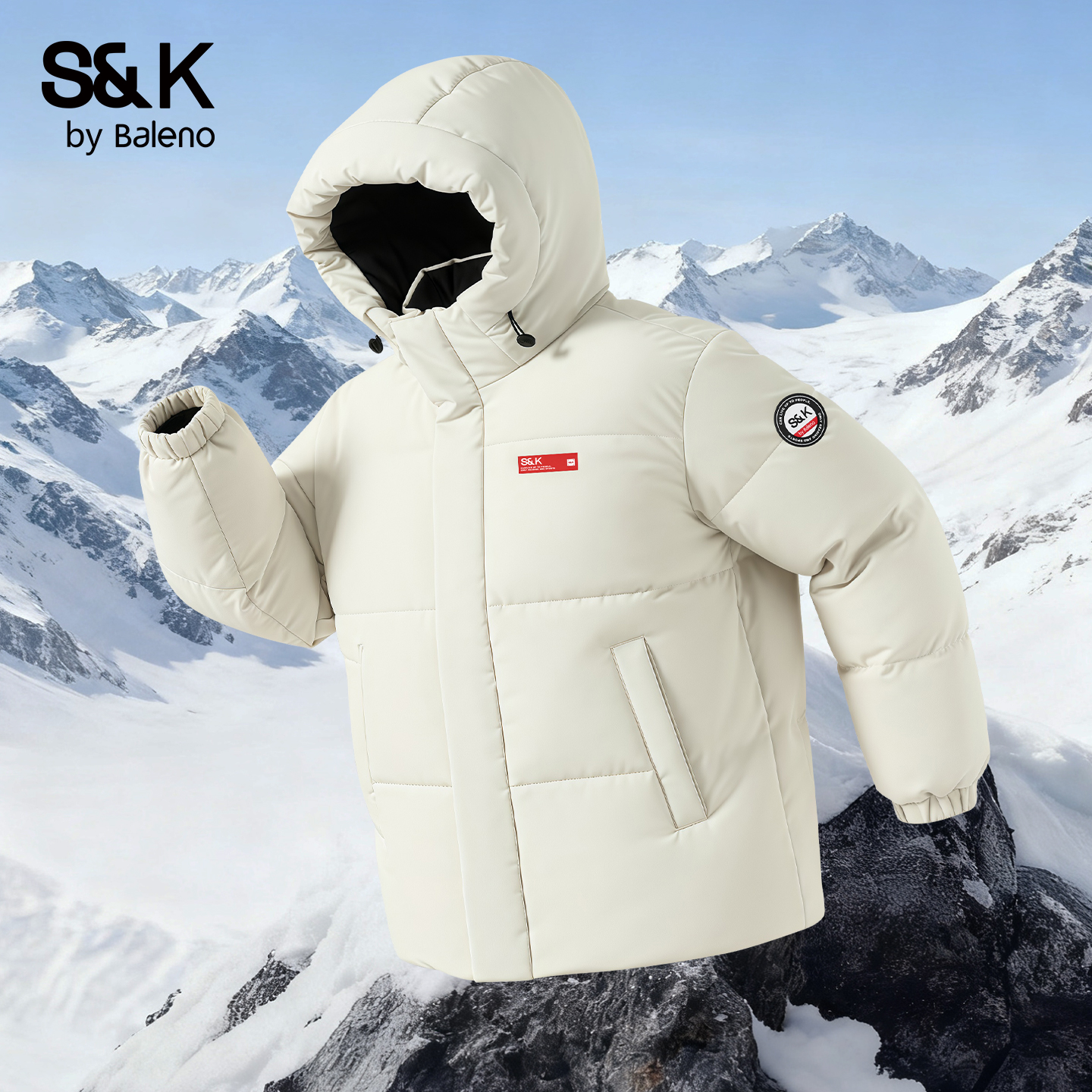 班尼路羽绒服男款冬季青少年连帽