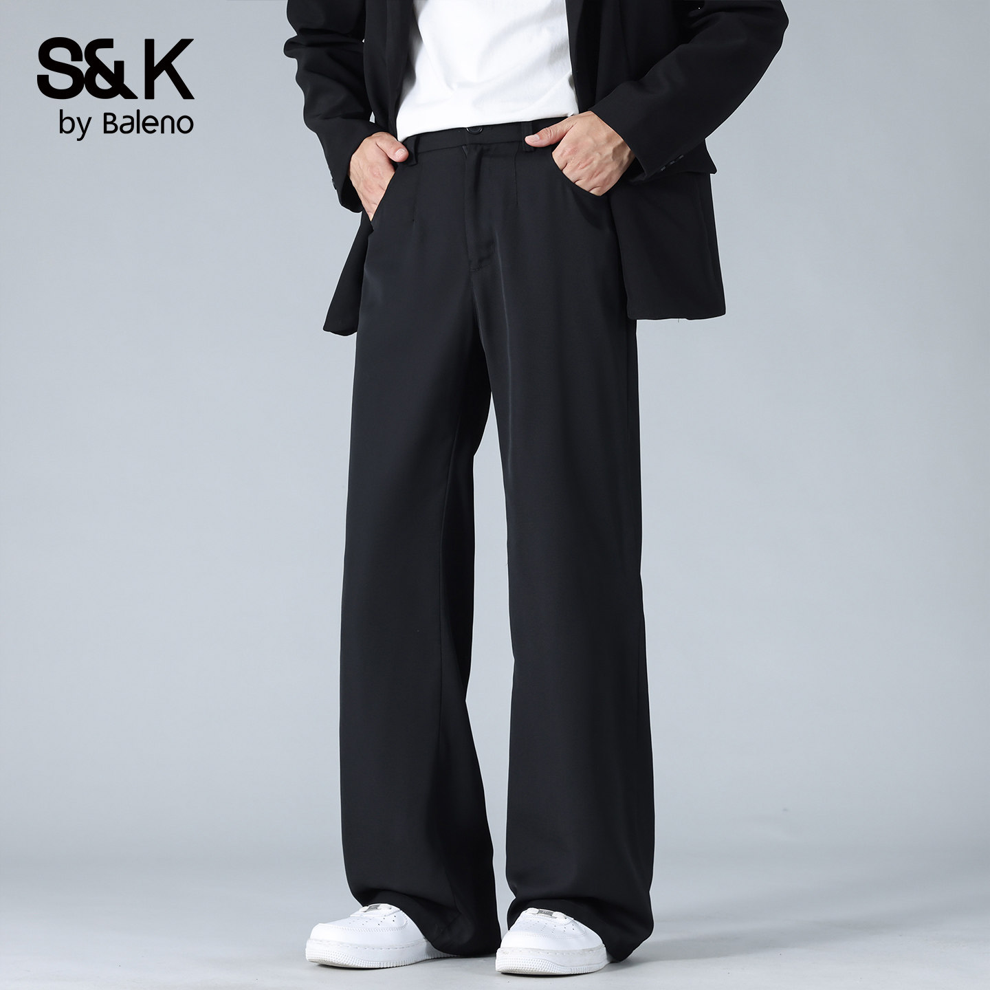 班尼路SK直筒西装裤男士秋季潮流宽松显瘦百搭垂感通勤休闲裤子YS,男装,休闲裤,淘宝优惠券,粉丝福利购,淘宝优惠卷