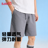 透气短裤 男2026新款 宽松直筒裤 班尼路夏季 子健身训练运动五分裤