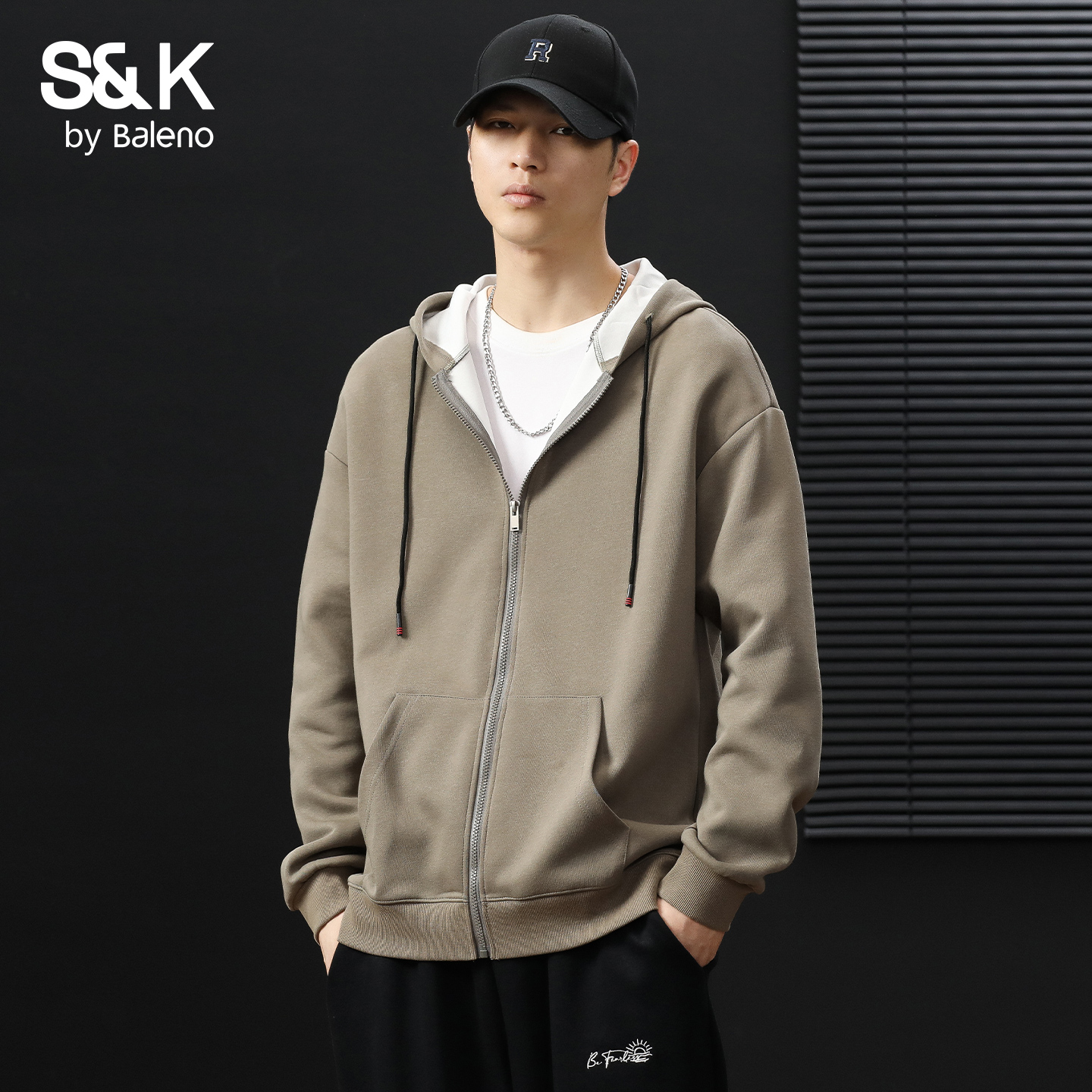 班尼路秋季新款高街宽松外套男士