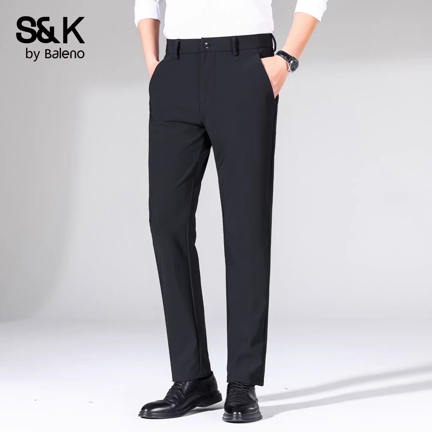 班尼路SK休闲裤子男2026新款春夏季直筒春季修身商务西装长裤子YS