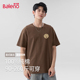 潮流内搭T恤衫 班尼路美式 夏季 美拉德咖色基础款 纯棉重磅短袖 男款