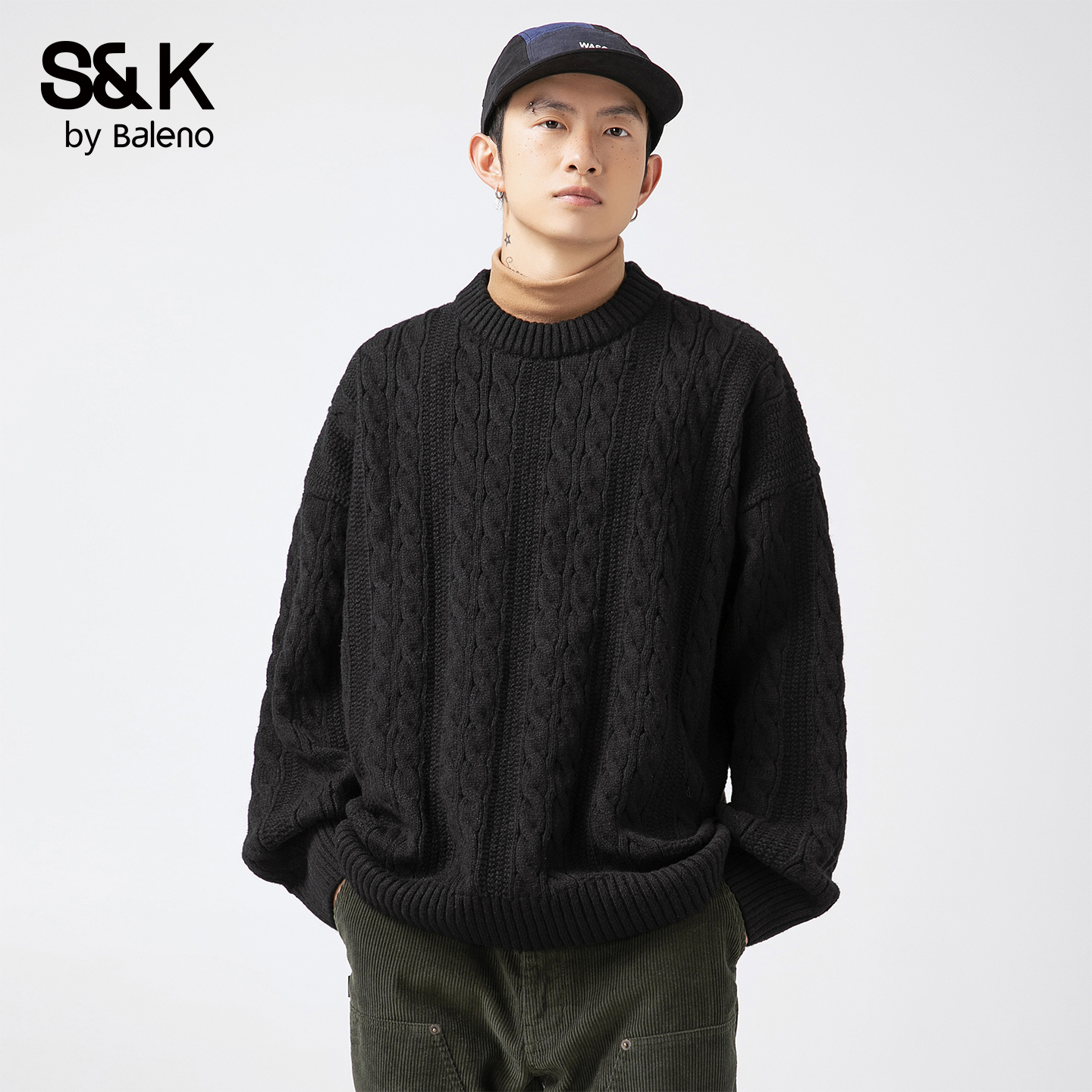 班尼路SK休闲慵懒针织毛衣