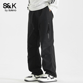 直筒工装 新款 休闲裤 班尼路SK美式 男士 秋季 百搭高街痞帅潮牌长裤