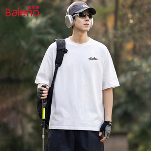 2026新款 班尼路个性 T恤男士 短袖 圆领宽松百搭休闲上衣YS 简约夏季