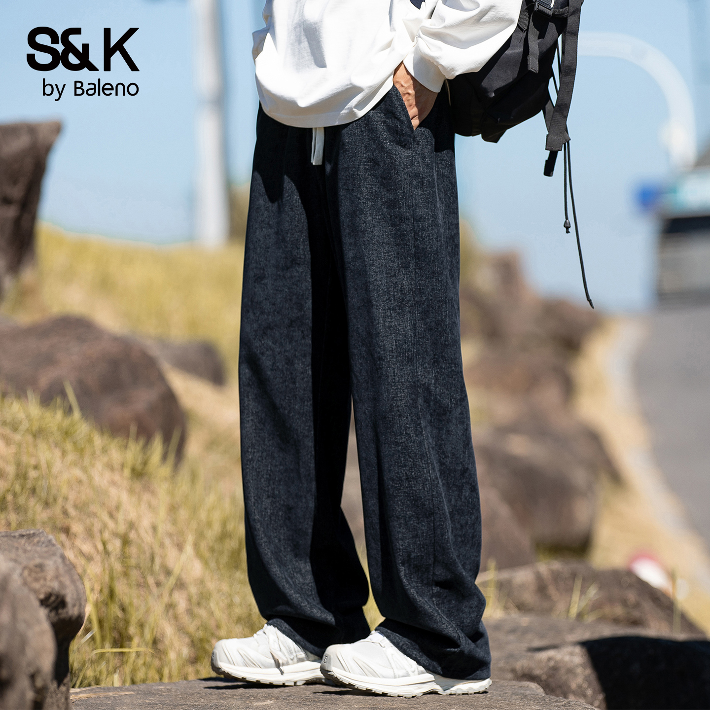 班尼路SK垂感休闲裤男士秋季新款