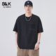 风夏季 男士 2026新款 班尼路SK美式 宽松圆领口袋设计潮牌短袖 T恤YS