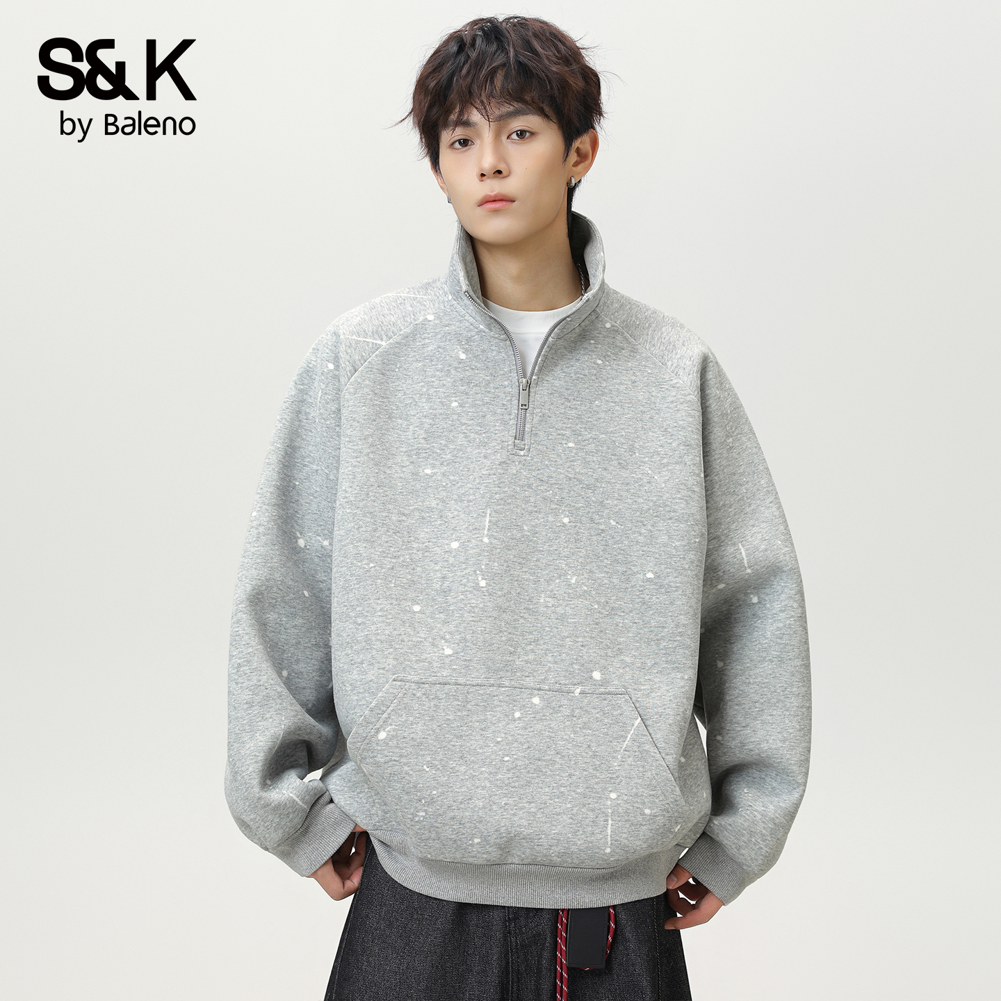 班尼路秋冬新款潮流宽松套头卫衣