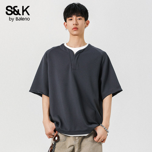 班尼路SK夏季重磅短袖T恤男