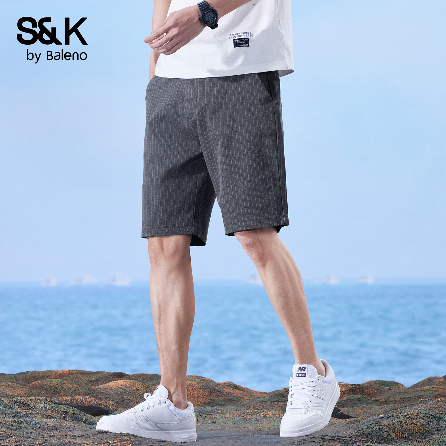 班尼路SK休闲五分裤男士新款夏季
