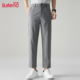 休闲裤 潮牌长裤 九分直筒小西裤 夏季 班尼路男士 美式 2025新款 薄款