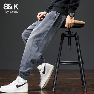 2025新款 款 秋季 美式 子MS 班尼路SK束脚休闲裤 潮牌宽松百搭长裤 男士