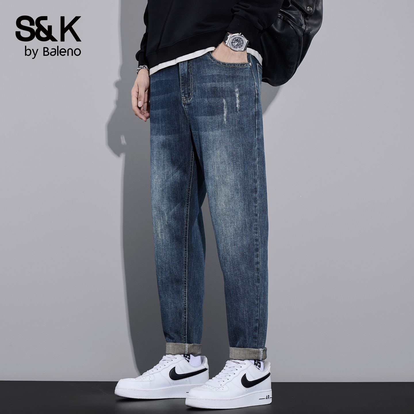 班尼路SK牛仔裤男士秋季新款百搭