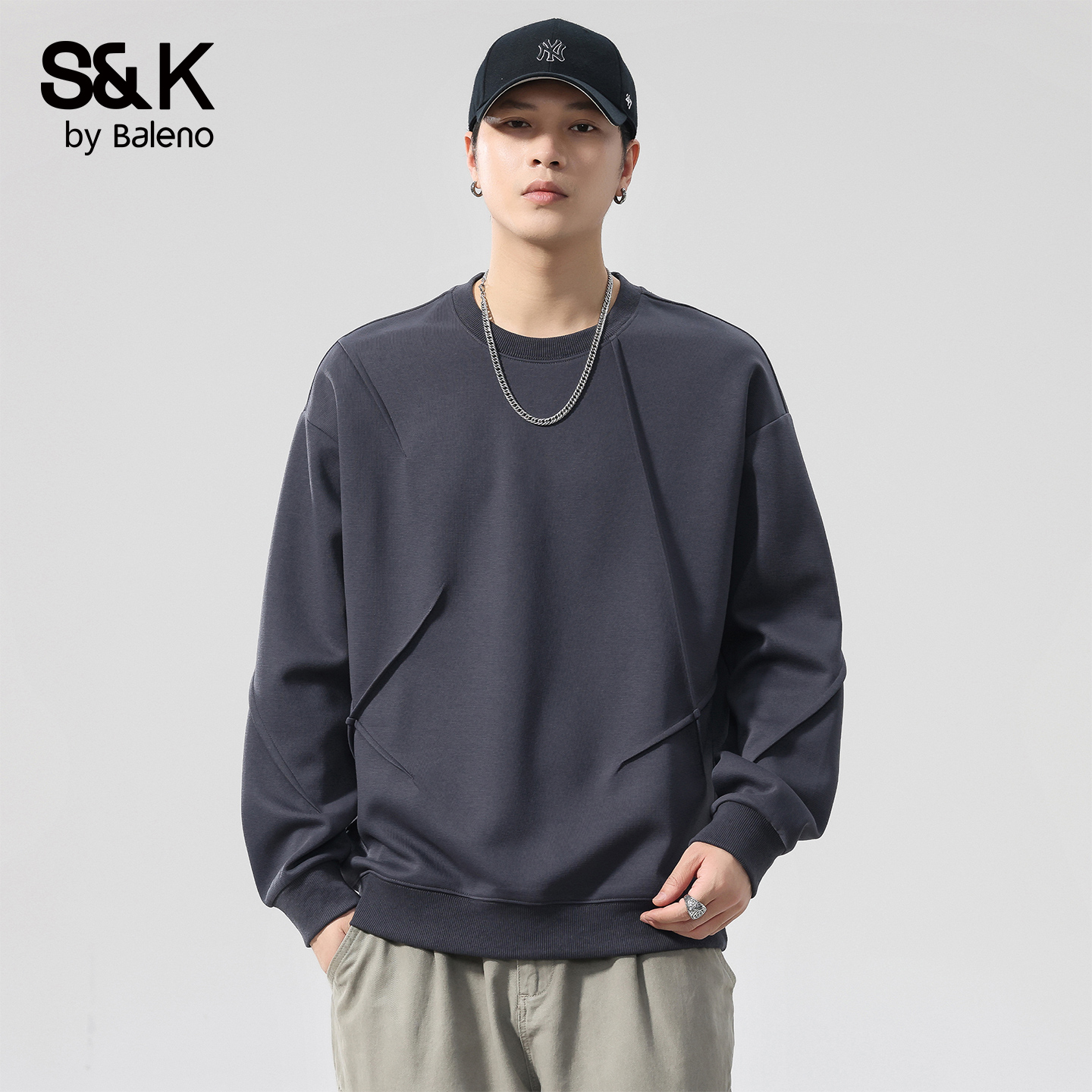 班尼路SK圆领卫衣男潮流休闲上衣