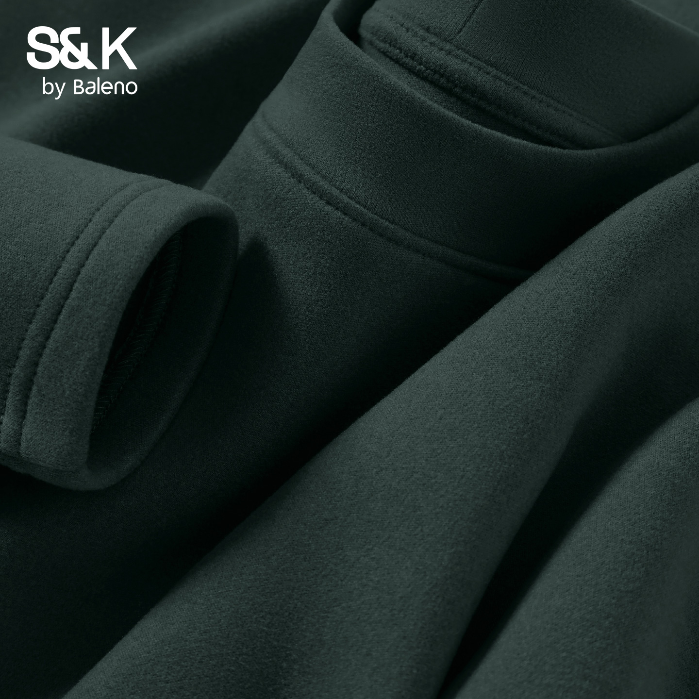 班尼路墨绿色打底衫男款冬半高领