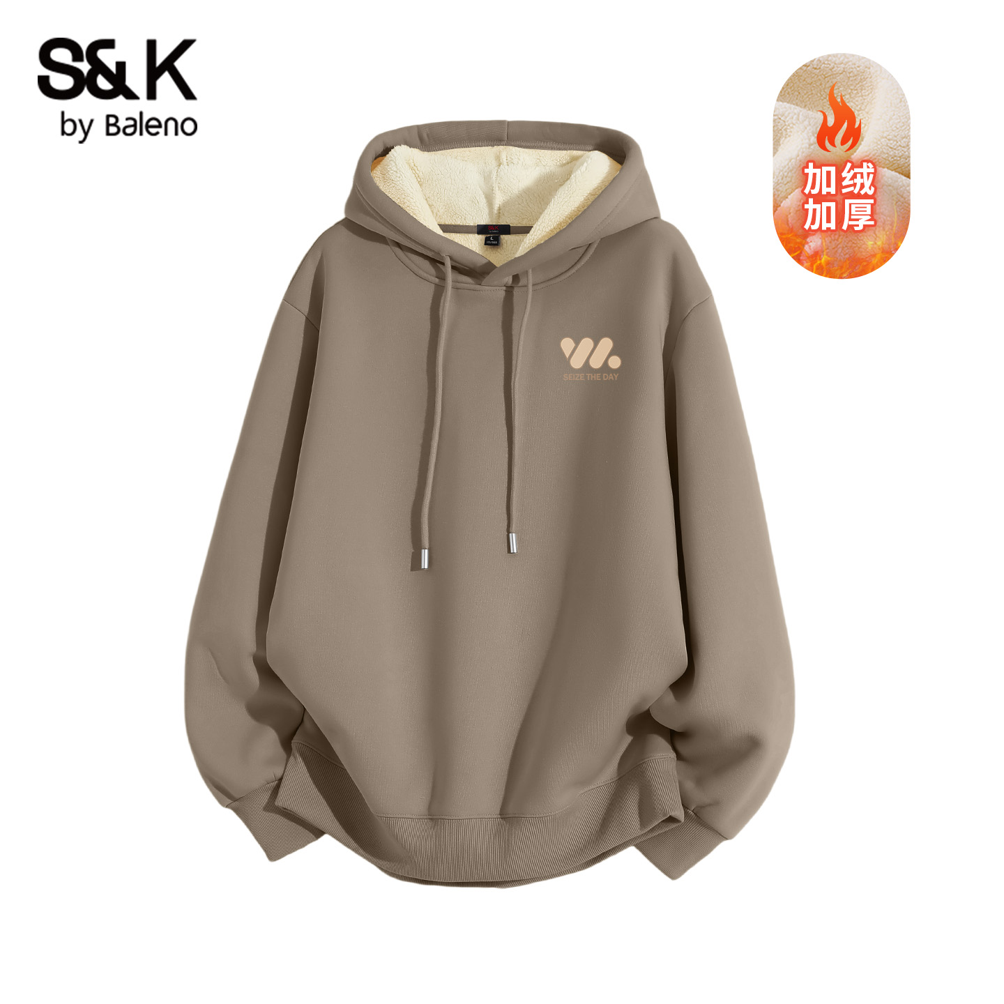 班尼路S&K系列加绒卫衣男