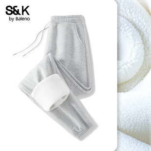 加厚保暖运动百搭卫裤 新款 女2025冬季 班尼路S&K系列奥粒绒收脚裤