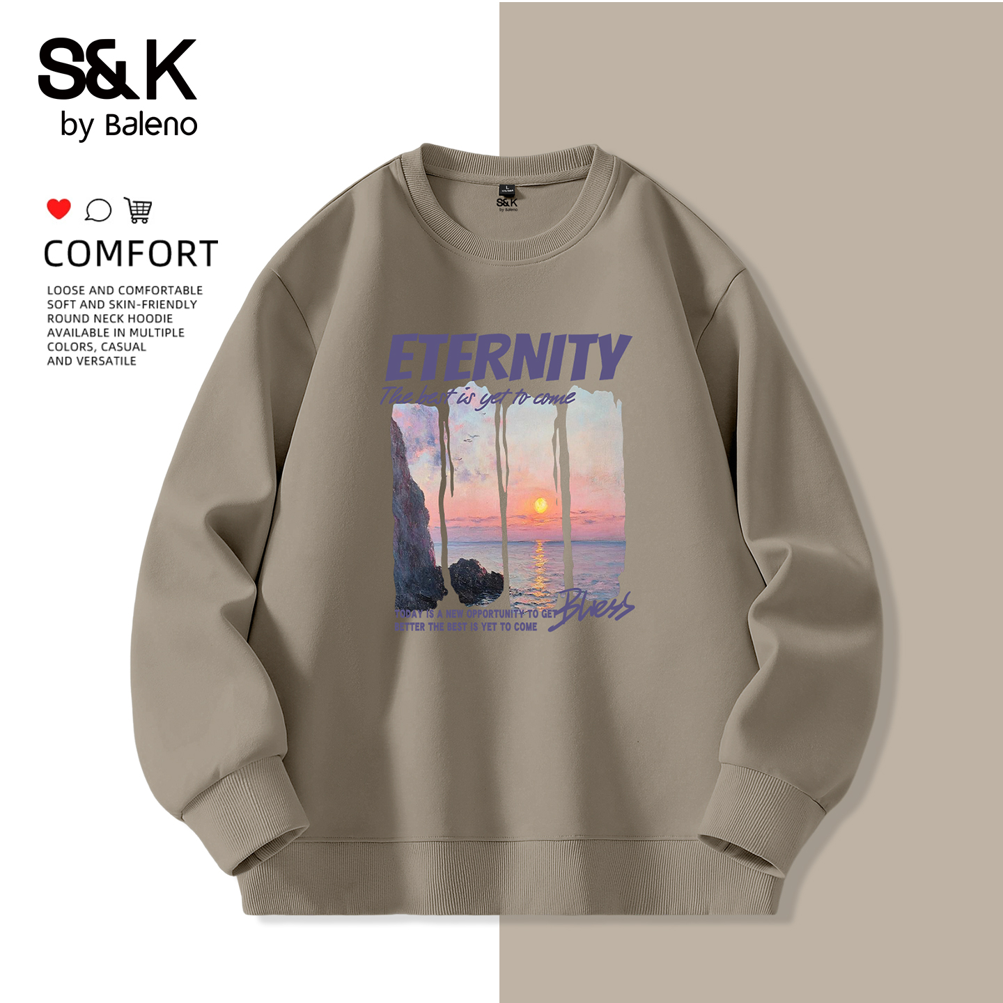 班尼路S&K系列重磅卫衣男款秋季