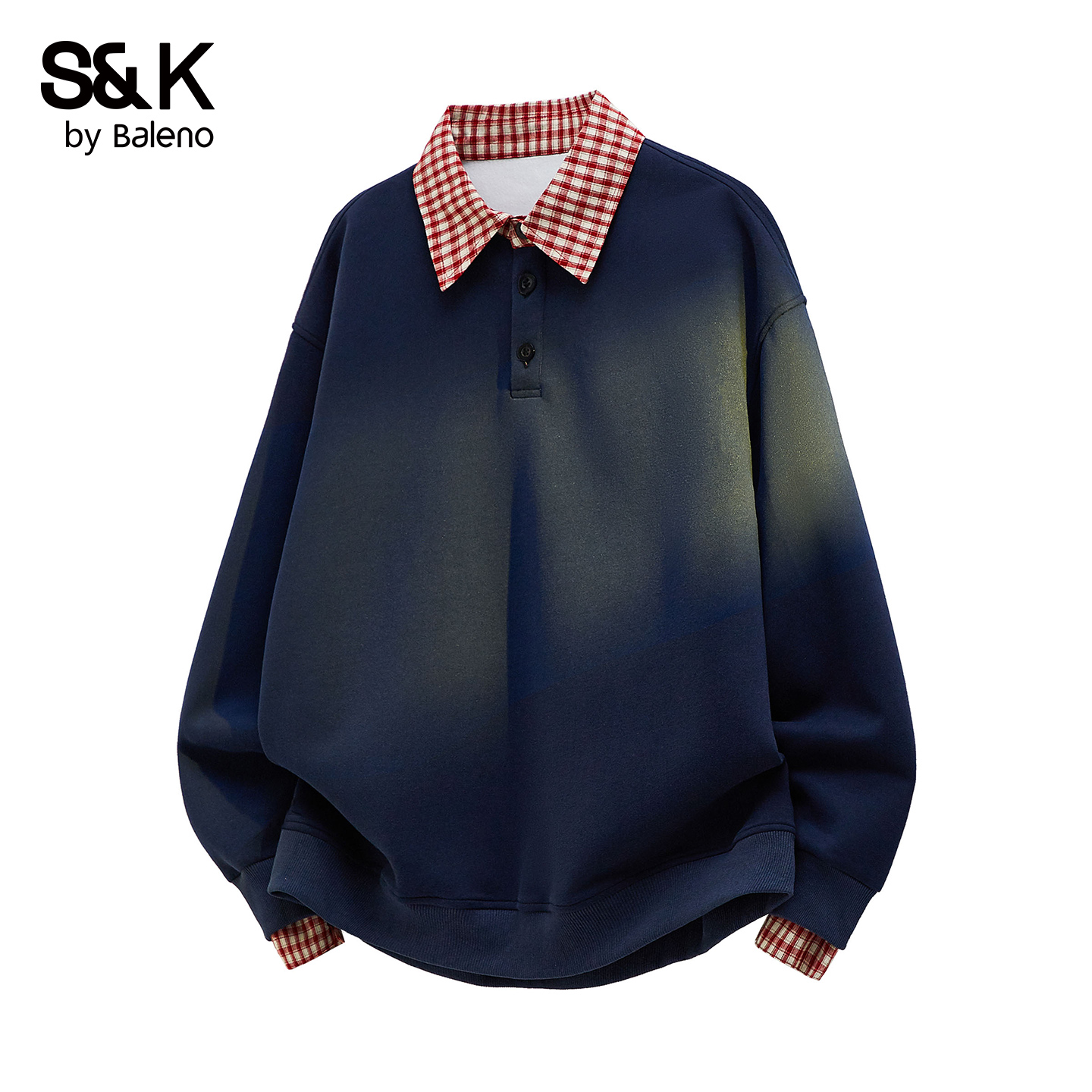 班尼路秋季新款潮流舒适翻领卫衣