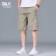班尼路SK2025男夏季 子男YS 男宽松直筒百搭五分裤 薄款 冰丝休闲短裤
