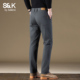 休闲裤 小脚修身 秋季 班尼路SK高端男士 新款 百搭弹力厚款 直筒长裤