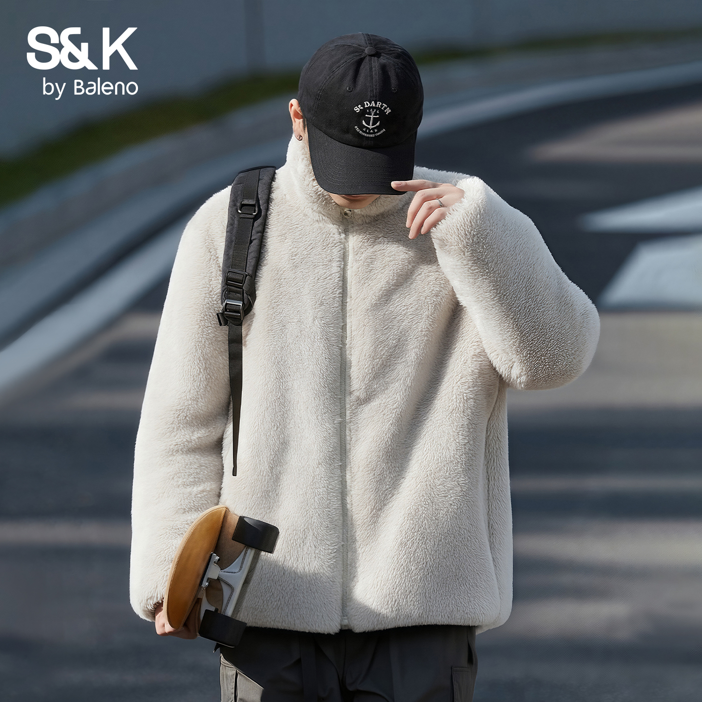 珊瑚绒夹克男款外穿外套男抓绒衣