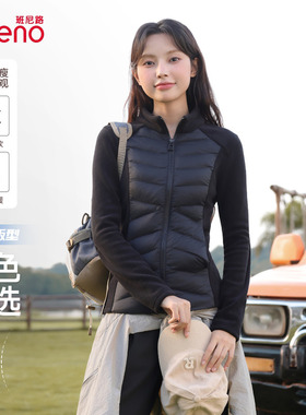 班尼路黑色双面摇粒绒外套女2025冬季新款户外运动抓绒保暖上衣H