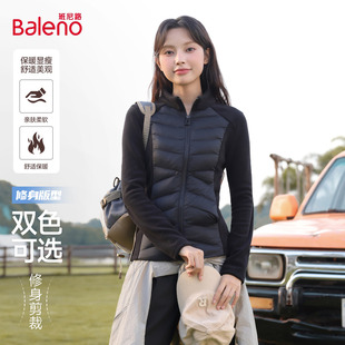 班尼路黑色双面摇粒绒外套女2025冬季 户外运动抓绒保暖上衣H 新款