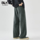 男2025秋季 新款 宽松潮流直筒阔腿时尚 班尼路SK运动休闲裤 裤 子男YS