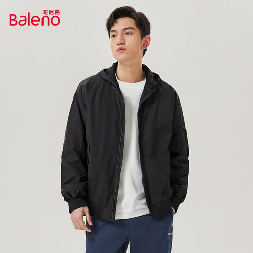 班尼路飞行员可拆帽羽绒外套