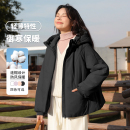 轻便保暖韩系时尚 新款 百搭棉袄Q 冬季 班尼路黑色休闲连帽棉服女款