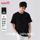 T恤男款 夏季 纯色基础版 班尼路黑色重磅纯棉短袖 透气休闲半袖 上衣A