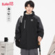 班尼路外套男2025新款 秋冬户外登山服休闲棉服运动连帽夹克衫 男J
