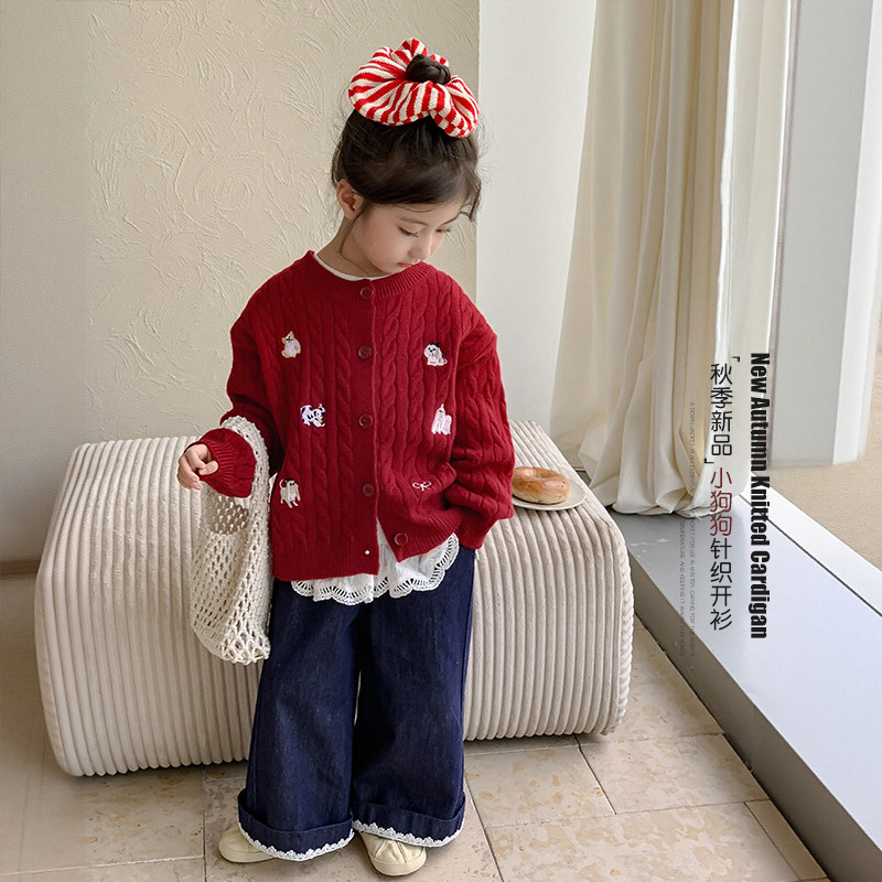 女童针织外套2026新款儿童超好看韩系毛线衣早秋宝宝毛衣开衫上衣,童装/婴儿装/亲子装,毛衣/针织衫,淘宝优惠券,粉丝福利购,淘宝优惠卷