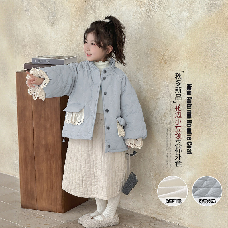 女童短款棉服2026秋冬新款时尚洋气百搭女孩宝宝夹棉外套儿童棉衣,童装/婴儿装/亲子装,棉袄/棉服,淘宝优惠券,粉丝福利购,淘宝优惠卷